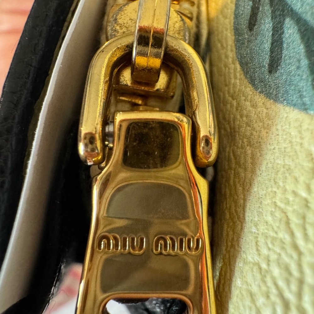 Mui Mui black leather special edition cat long wallet - Picture 8 of 11